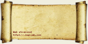 Tijana Velebit vizit kartica